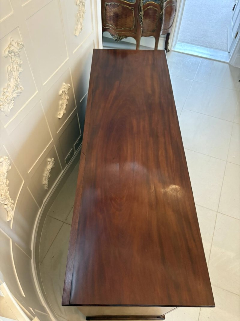 Antique Victorian Outstanding Quality Figured Mahogany Sideboard - Image 6